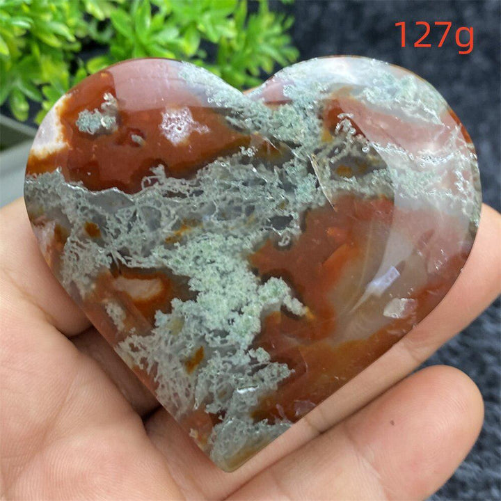 Aquatic Agate Geode Heart