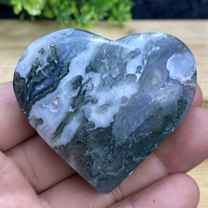 Aquatic Agate Geode Heart