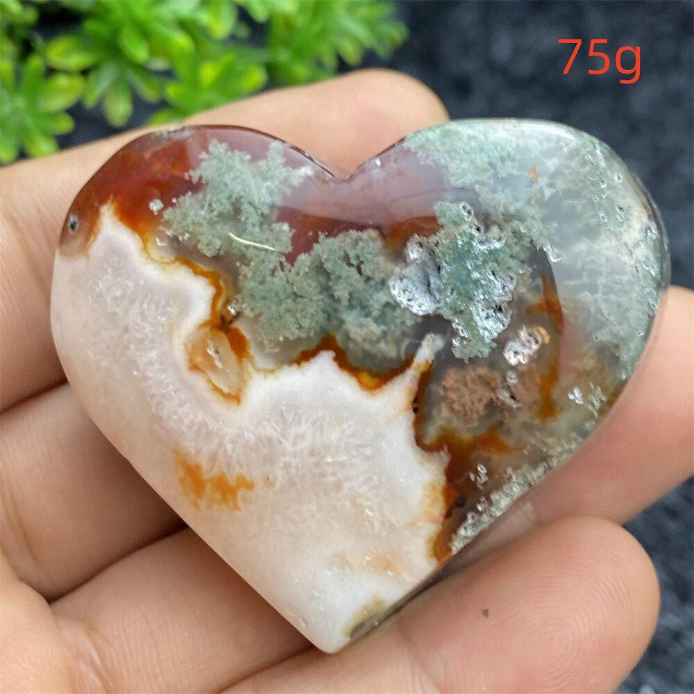 Aquatic Agate Geode Heart