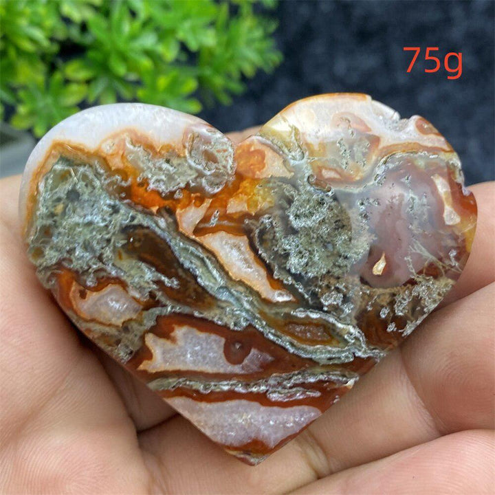 Aquatic Agate Geode Heart