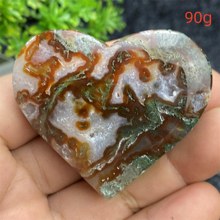 Aquatic Agate Geode Heart