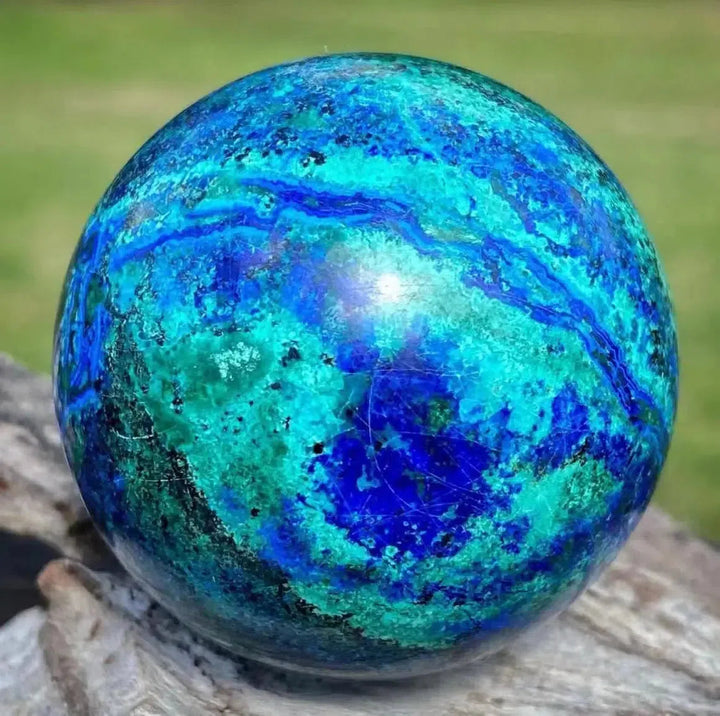 Azurite + Malachite Crystal Sphere