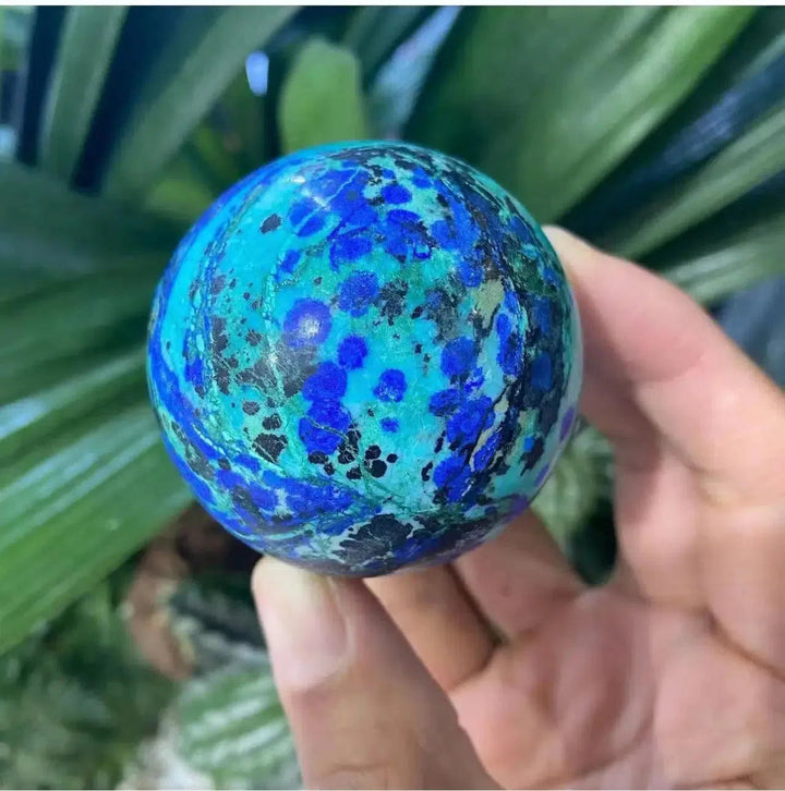 Azurite + Malachite Crystal Sphere