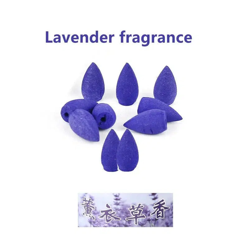 Backflow Incense Bullets 10/20 in Sandalwood, Jasmine, or Lavender