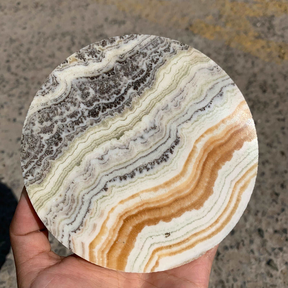 Banded Calcite Disk