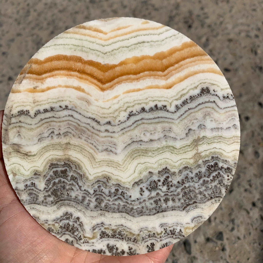 Banded Calcite Disk