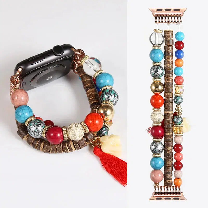 Beaded Strap for Apple iWatch Band In 42 Styles