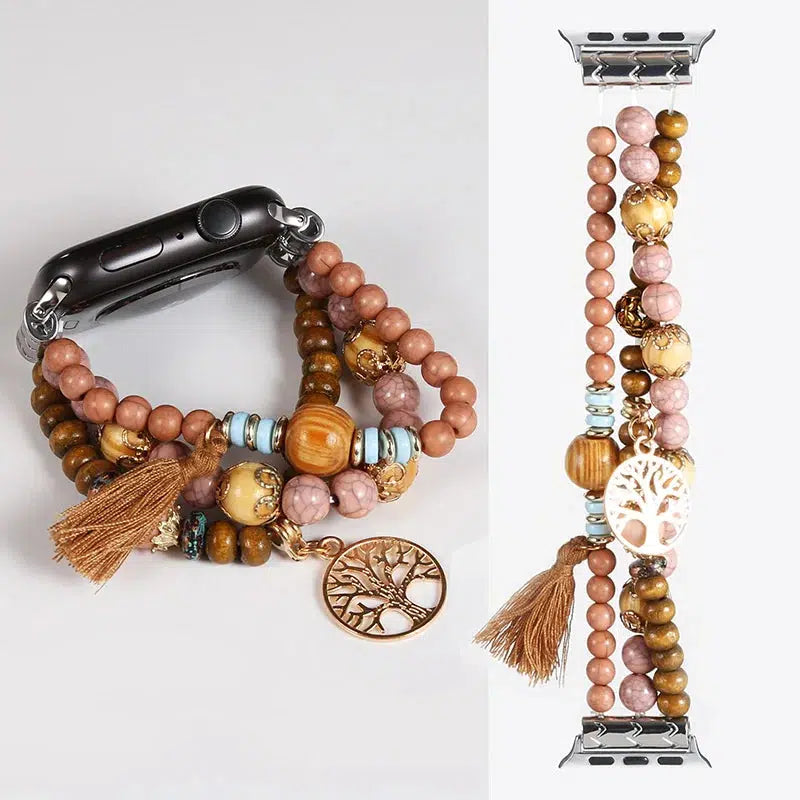 Beaded Strap for Apple iWatch Band In 42 Styles