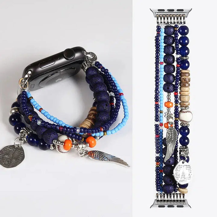 Beaded Strap for Apple iWatch Band In 42 Styles