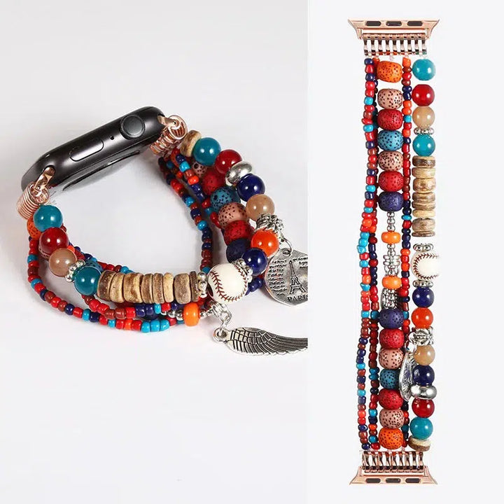 Beaded Strap for Apple iWatch Band In 42 Styles