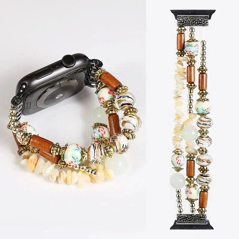 Beaded Strap for Apple iWatch Band In 42 Styles