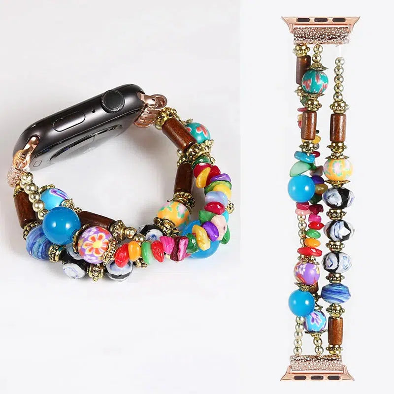 Beaded Strap for Apple iWatch Band In 42 Styles