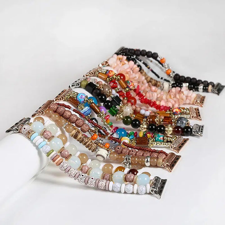 Beaded Strap for Apple iWatch Band In 42 Styles