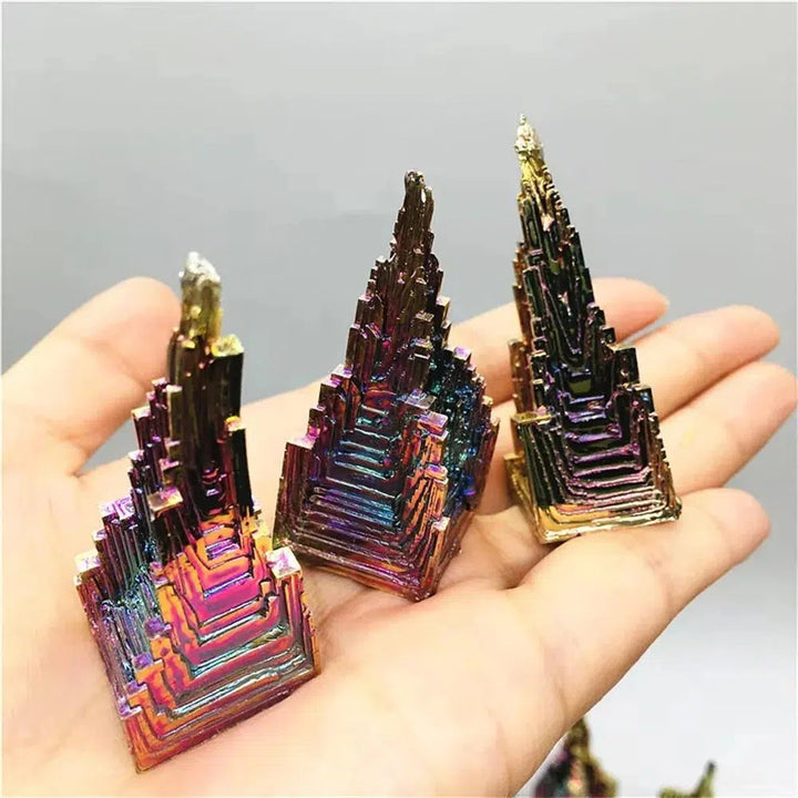 Bismuth Metal Crystal Rainbow Freeform