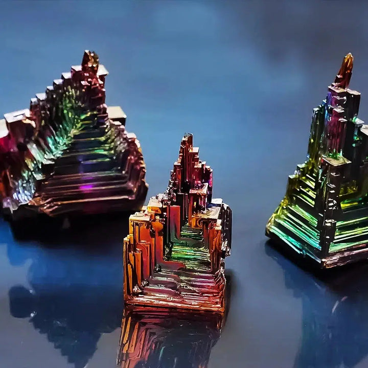 Bismuth Metal Crystal Rainbow Freeform