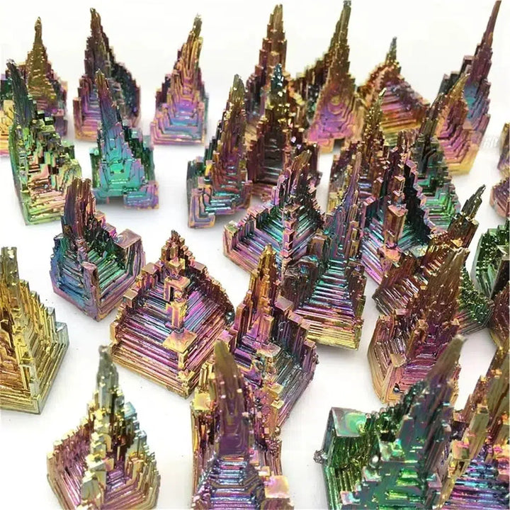 Bismuth Metal Crystal Rainbow Freeform