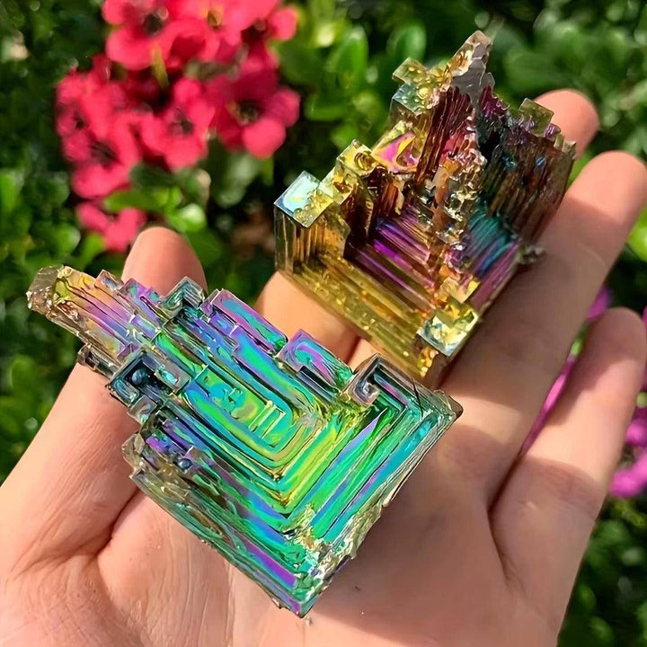 Bismuth Metal Freeform Castles Unique Shapes And Rainbow Tones-Freeforms-Crystal Destiny-Bismuth-40g - assorted mixed pieces-Crystal Destiny