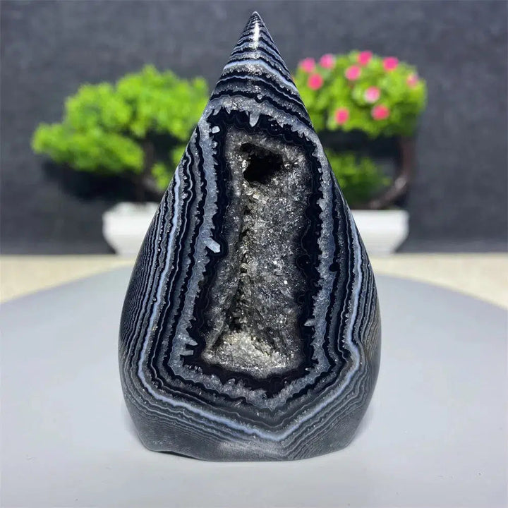 Black Agate Freeform Torch