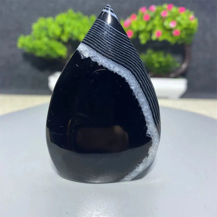 Black Agate Freeform Torch