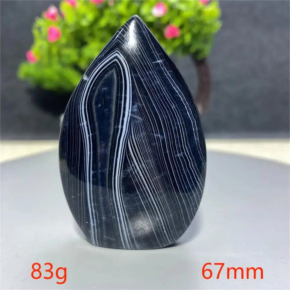 Black Agate Freeform Torch