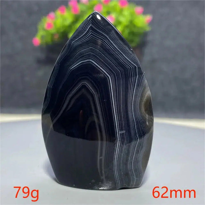 Black Agate Freeform Torch