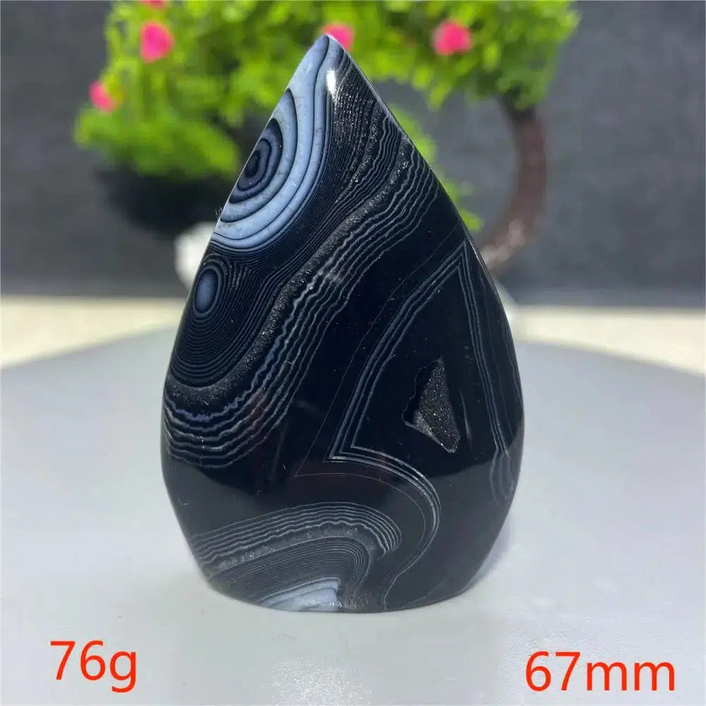 Black Agate Freeform Torch