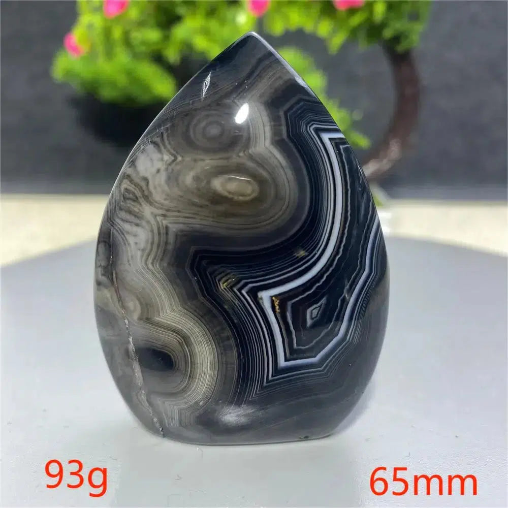 Black Agate Freeform Torch