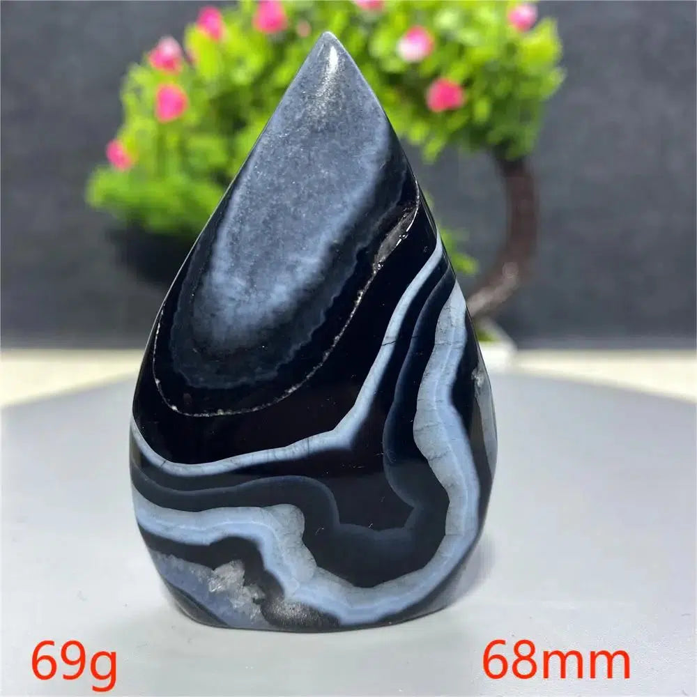 Black Agate Freeform Torch