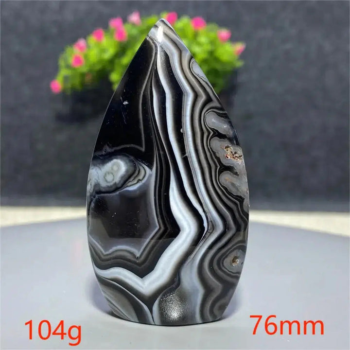 Black Agate Freeform Torch