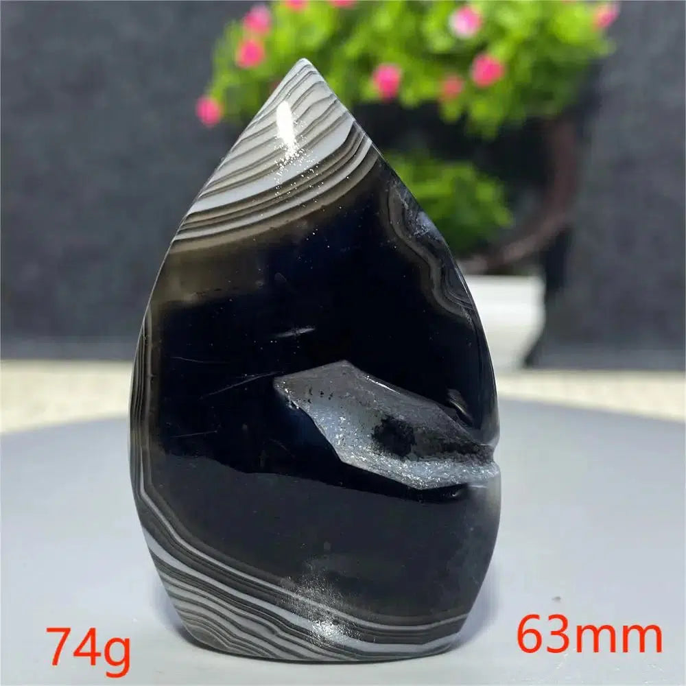 Black Agate Freeform Torch