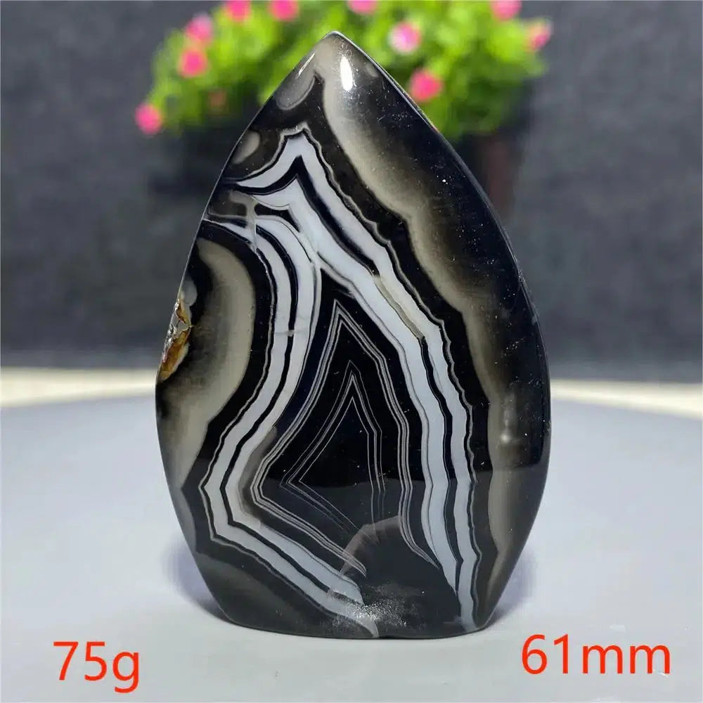 Black Agate Freeform Torch