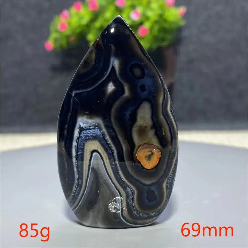 Black Agate Freeform Torch