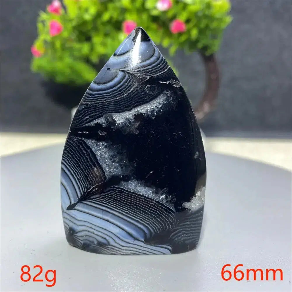 Black Agate Freeform Torch