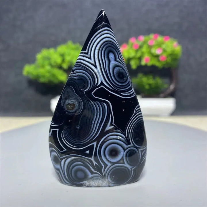 Black Agate Freeform Torch