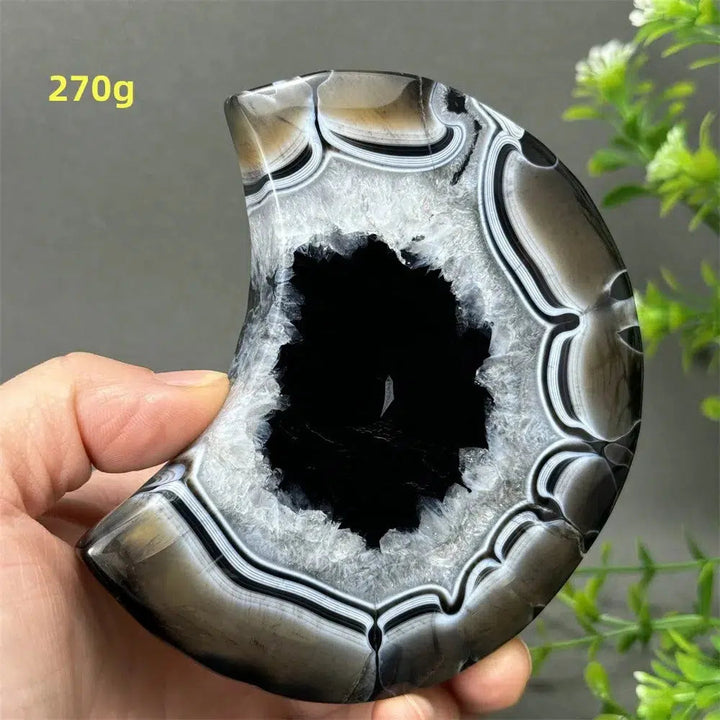 Black Agate Moon Freeform