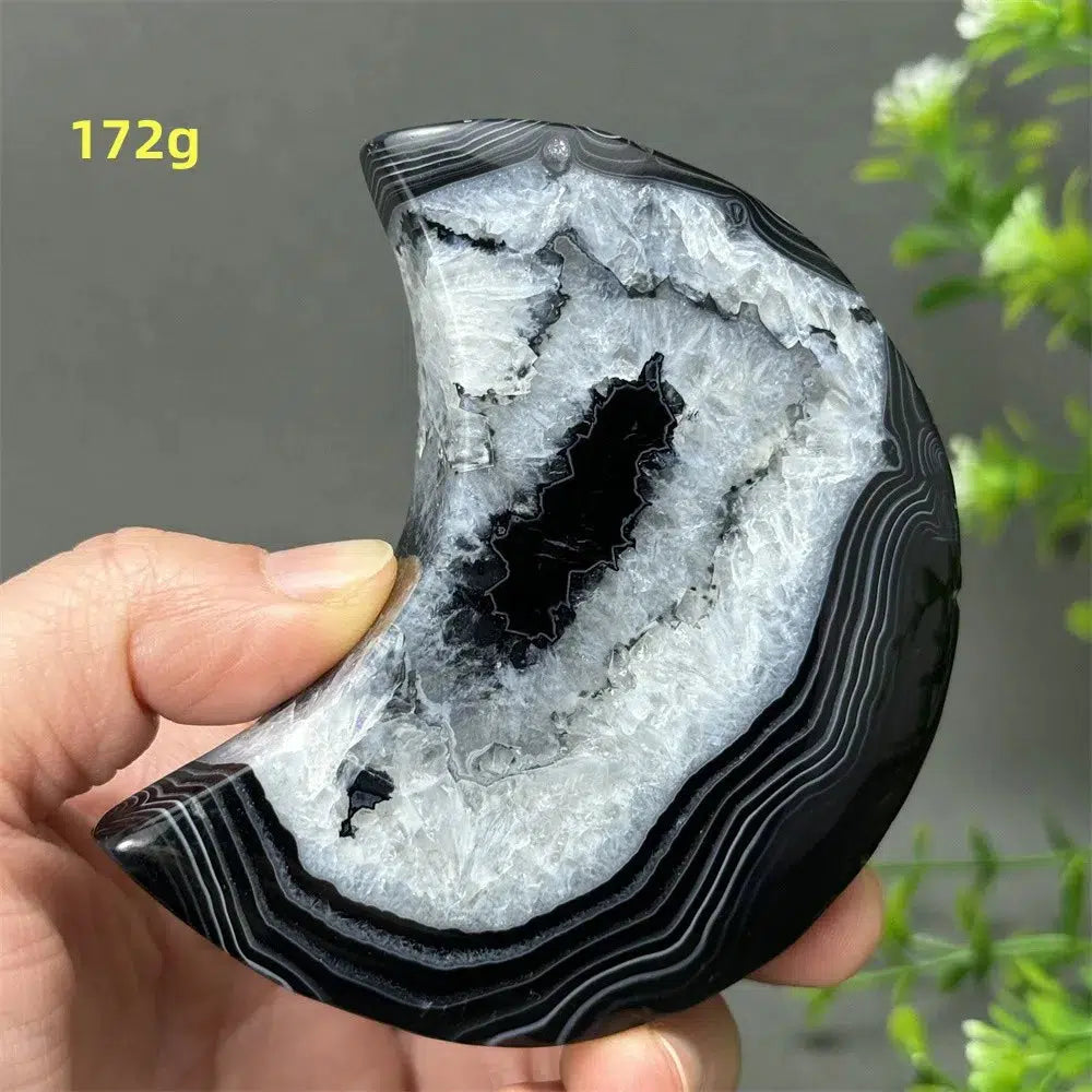 Black Agate Moon Freeform