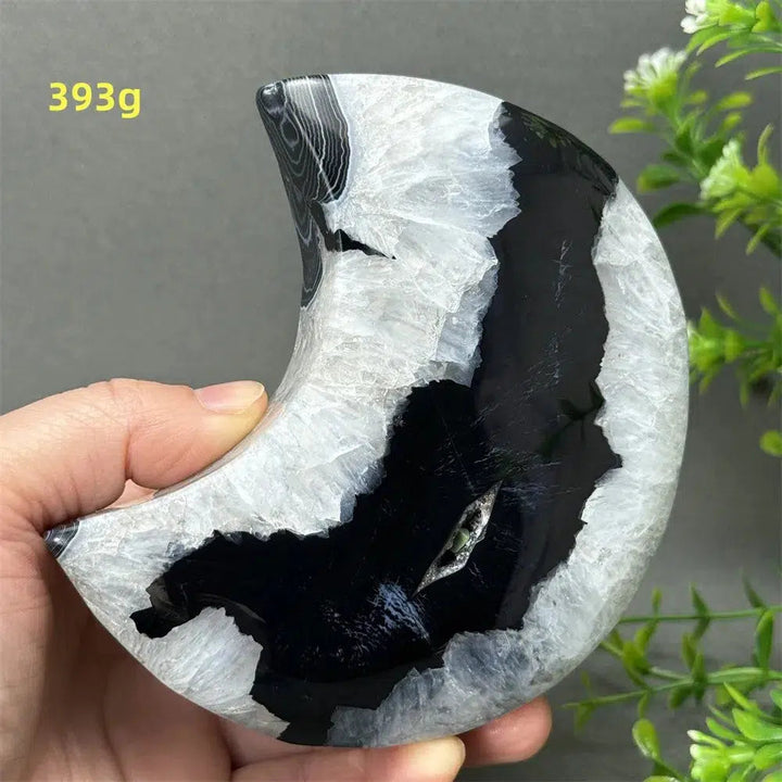 Black Agate Moon Freeform