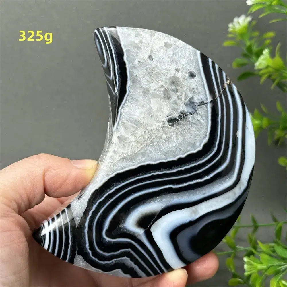 Black Agate Moon Freeform