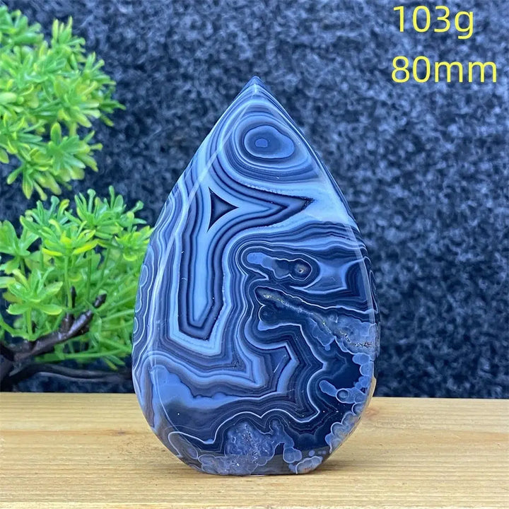 Black Agate Stripe Freeform Torch