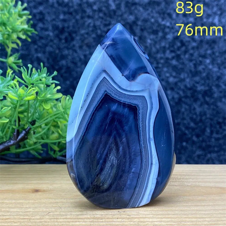 Black Agate Stripe Freeform Torch