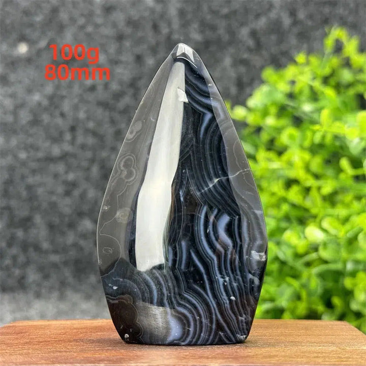 Black Agate Torch Freeform