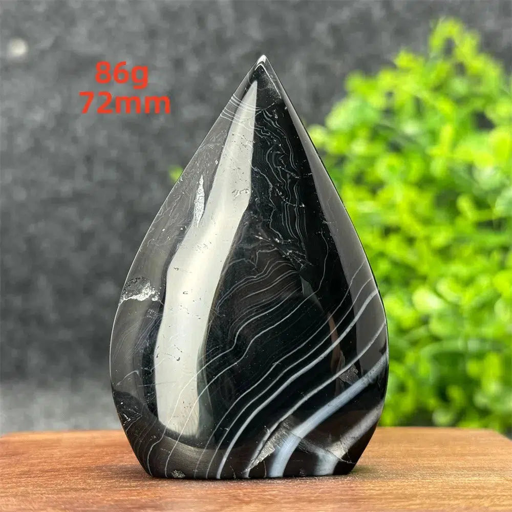 Black Agate Torch Freeform