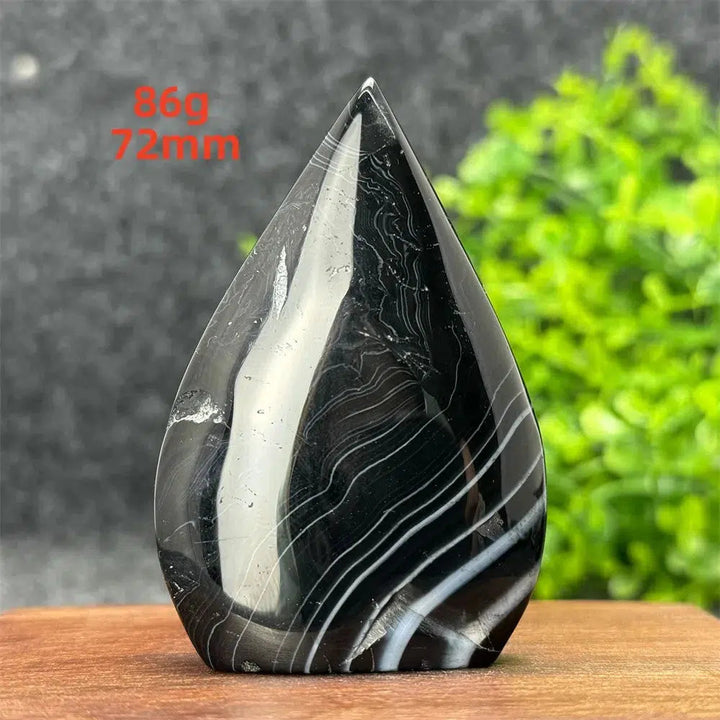 Black Agate Torch Freeform