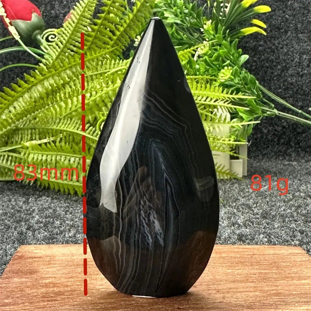 Black Agate Torch Freeform