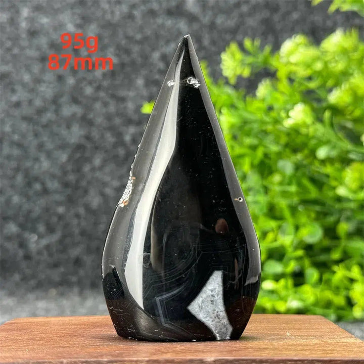 Black Agate Torch Freeform