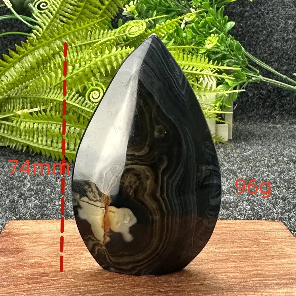 Black Agate Torch Freeform