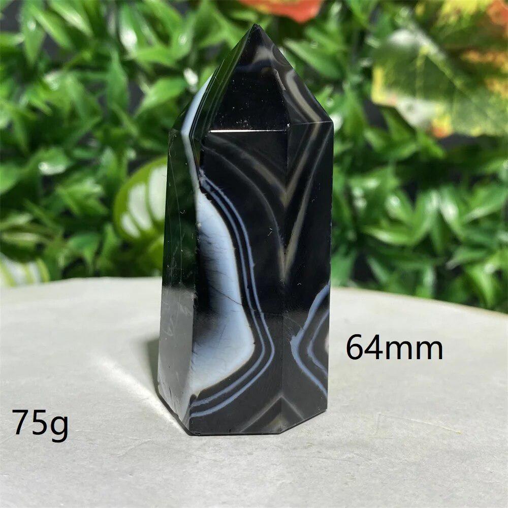 Black Lace Agate Tower