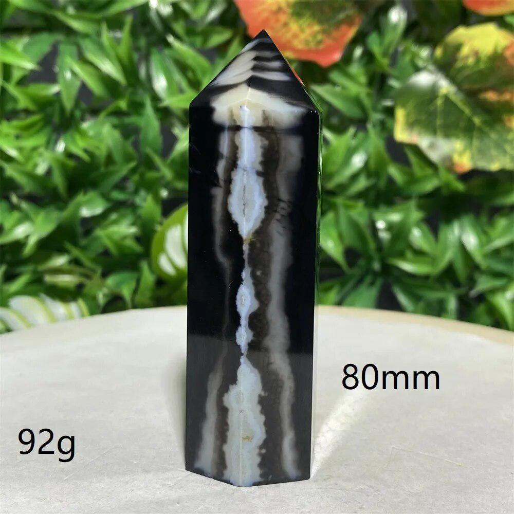 Black Lace Agate Tower