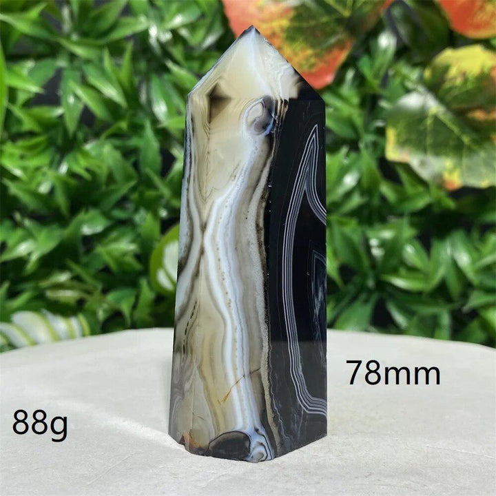 Black Lace Agate Tower