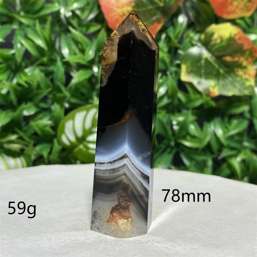 Black Lace Agate Tower